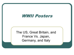 WWII Posters 5th Grade