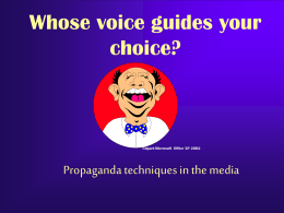 Whose Voice Guides Your Choice 2015