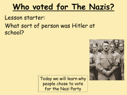 Who voted for The Nazis?