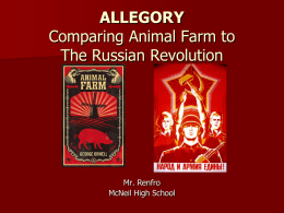 Comparing the Russian Revolution to Animal Farm
