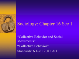 TSociology Chapter 16 Notes