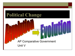 Political Change: Revolutions