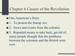 Chapter 6 Causes of the Revolution