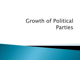 Growth of Political Parties