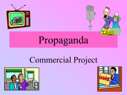 Propaganda Commercial project