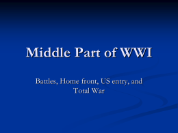 Middle Part of WWI