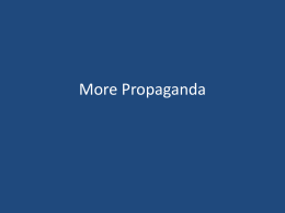 Propaganda review