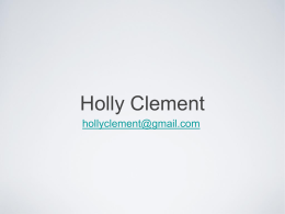 Holly Clement - MAEA Curriculum Slam