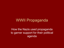 WWII Propaganda Powerpoint