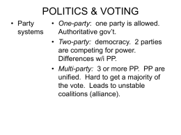 POLITICS & VOTING