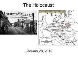 The Holocaust - misskimelewskisclass