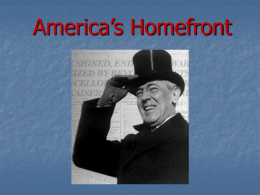 America`s Homefront - Hinsdale Central High School