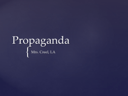 Propaganda PPT x