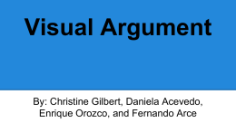 Visual Argument Basics Student Sample PPT