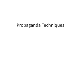 Propaganda Poster Strategies Instructional PowerPoint