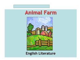 Animal Farm - Mr. Weldon
