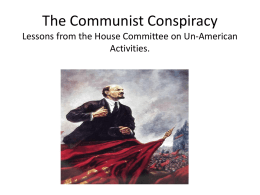 The Communist Conspiracy
