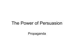 The Power of Persuasion - Northside Middle School