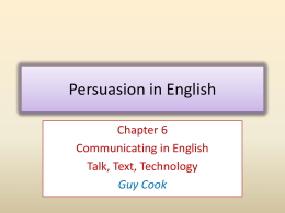 Persuasion in English