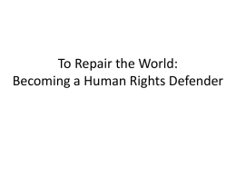 Power Point - Teach Human Rights