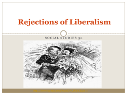Rejections of Liberalism