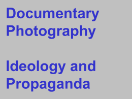 CM135 DocuPhotography and Ideology