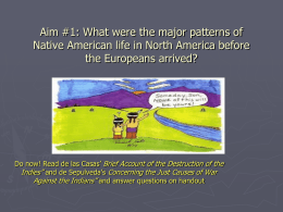 What were the major patterns of Native American life in North
