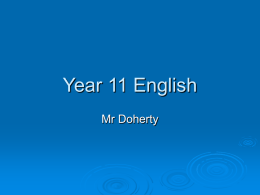 Year 11 English