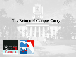 CAMPUS CARRY - Florida League of Women Voters