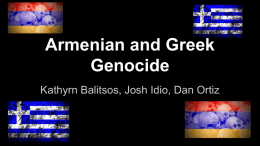 Armenian and Greek Genocide