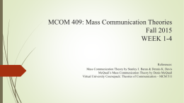 MCOM 409_Week 1 to 4