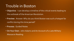 Trouble in Boston