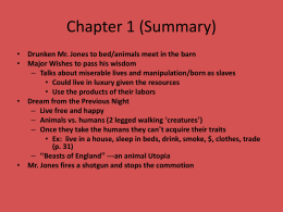 Animal Farm ch. 1-4 Summariesx