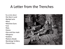 A Letter from the Trenches