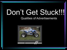 Qualities of Advertisements