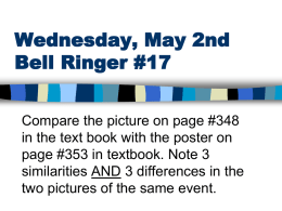 Tuesday, March 28th Bell Ringer #2