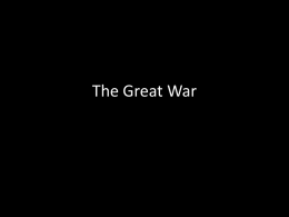The Great War - Madison County Schools