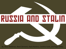 Rise of Stalin - Harrison High School