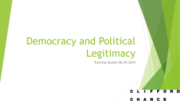 Democracy - Warwick Debating Society