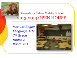 open house - Greensburg Salem School District