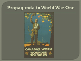 Propaganda in WWI Powerpoint