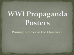 WWI Propaganda Posters - DM7thgradesocialstudies
