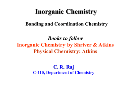 Bonding - Department of Chemistry