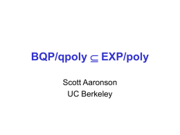 BQP/qpoly EXP/poly