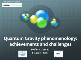 Emergent Gravity - Kavli Institute for the Physics and