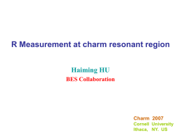 R Measurement at resonant region