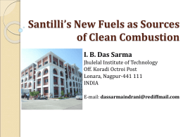 Santilli’s New Fuels as Sources of Clean Combustion