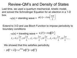 Review-QM’s and Density of States