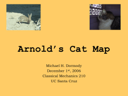 Arnold’s Cat Map - Physics Department