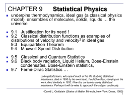 CHAPTER 9: Statistical Physics